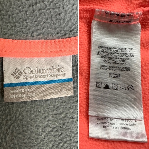 Columbia Hooded Zip Up Fleece Jacket - Picture 11 of 11